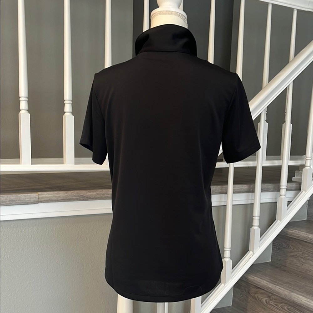 Lady Hagen Black Golf Shirt Short Sleeve - Picture 3 of 4